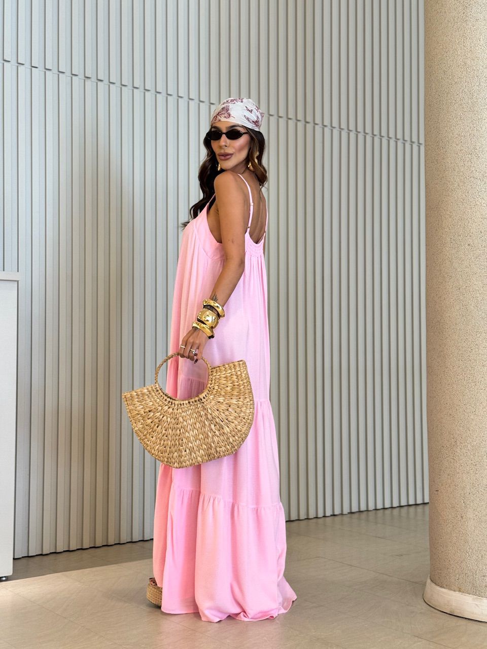 VESTIDO GLÁUCIA ALCINHA BABY PINK