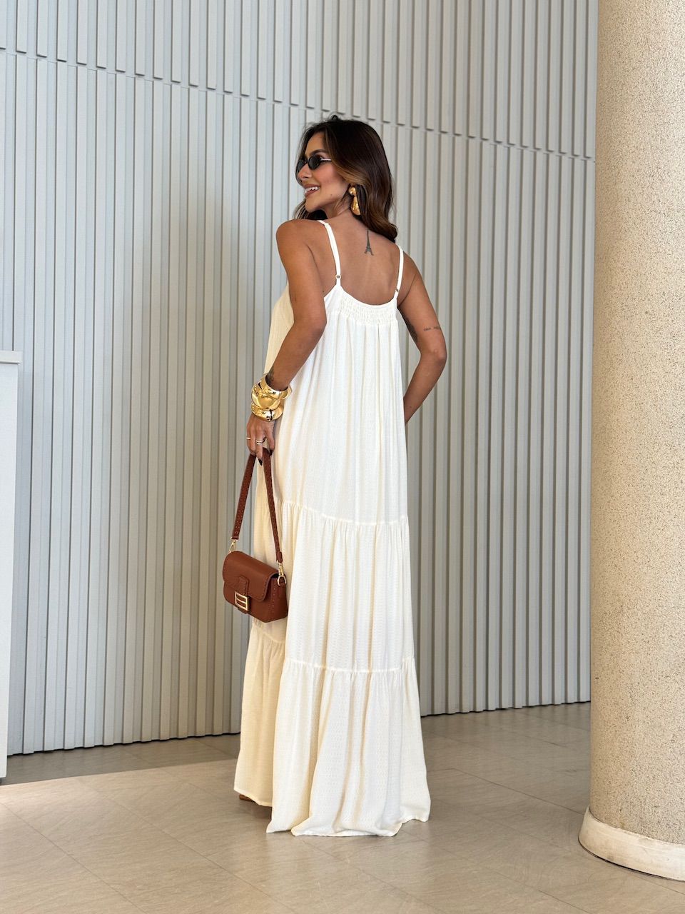 VESTIDO GLÁUCIA ALCINHA MARFIM