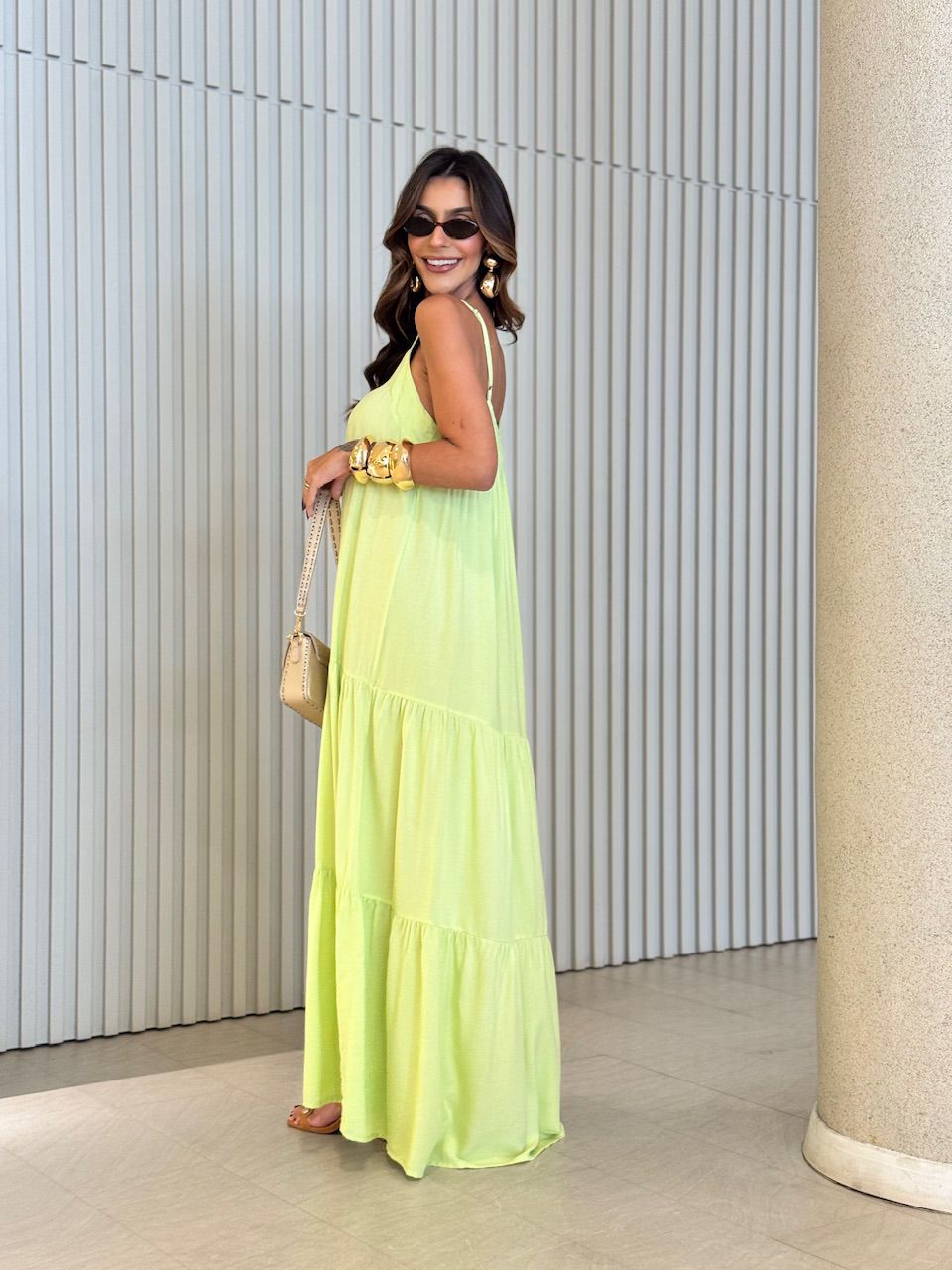 VESTIDO GLÁUCIA ALCINHA VERDE