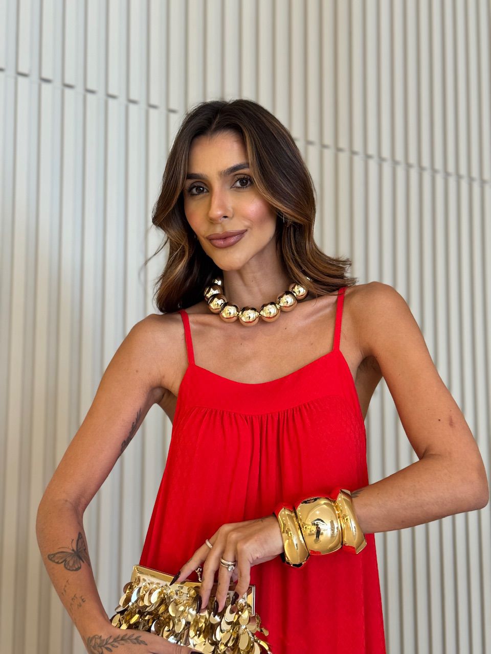 VESTIDO GLÁUCIA ALCINHA VERMELHO