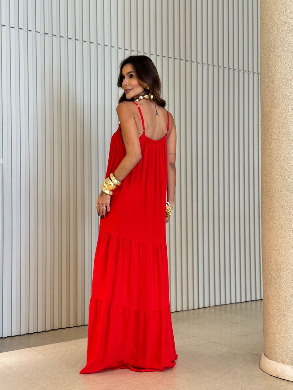 VESTIDO GLÁUCIA ALCINHA VERMELHO