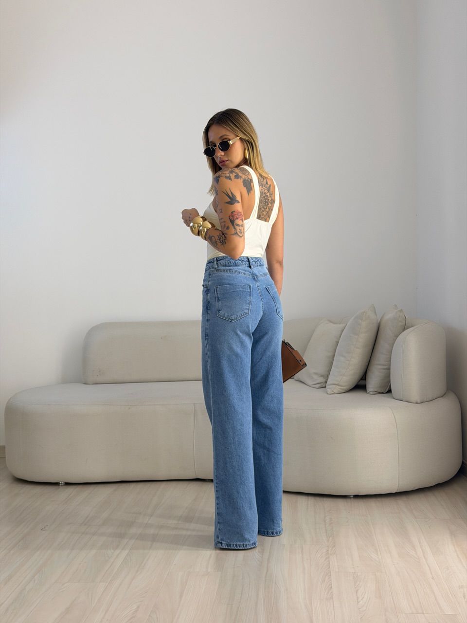 BLUSA SOFIA METAL MARFIM