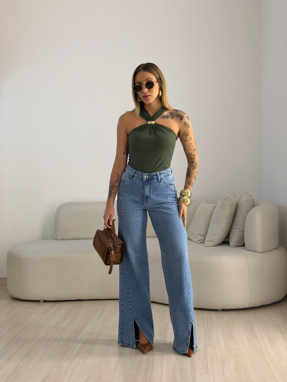 BLUSA SOFIA METAL VERDE