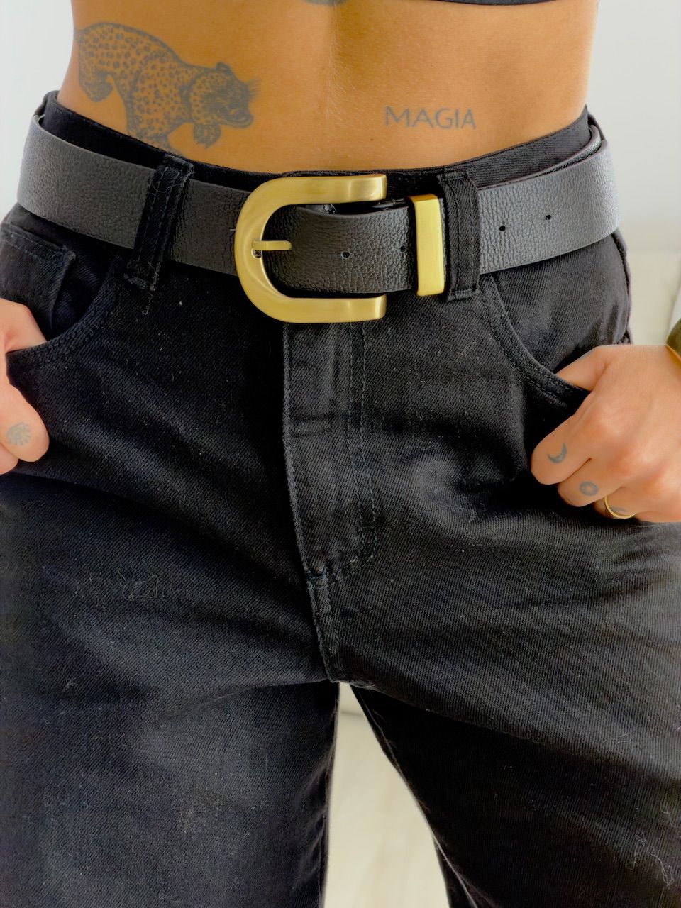 CINTO EMILY COURO PRETO