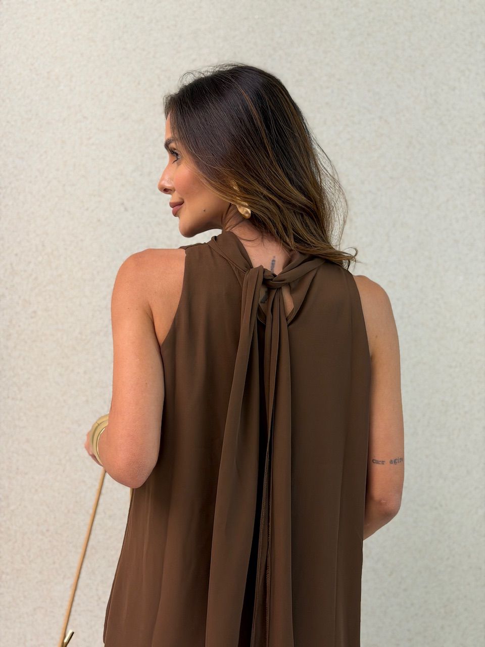 CONJUNTO ANTONIETA CALÇA MARROM