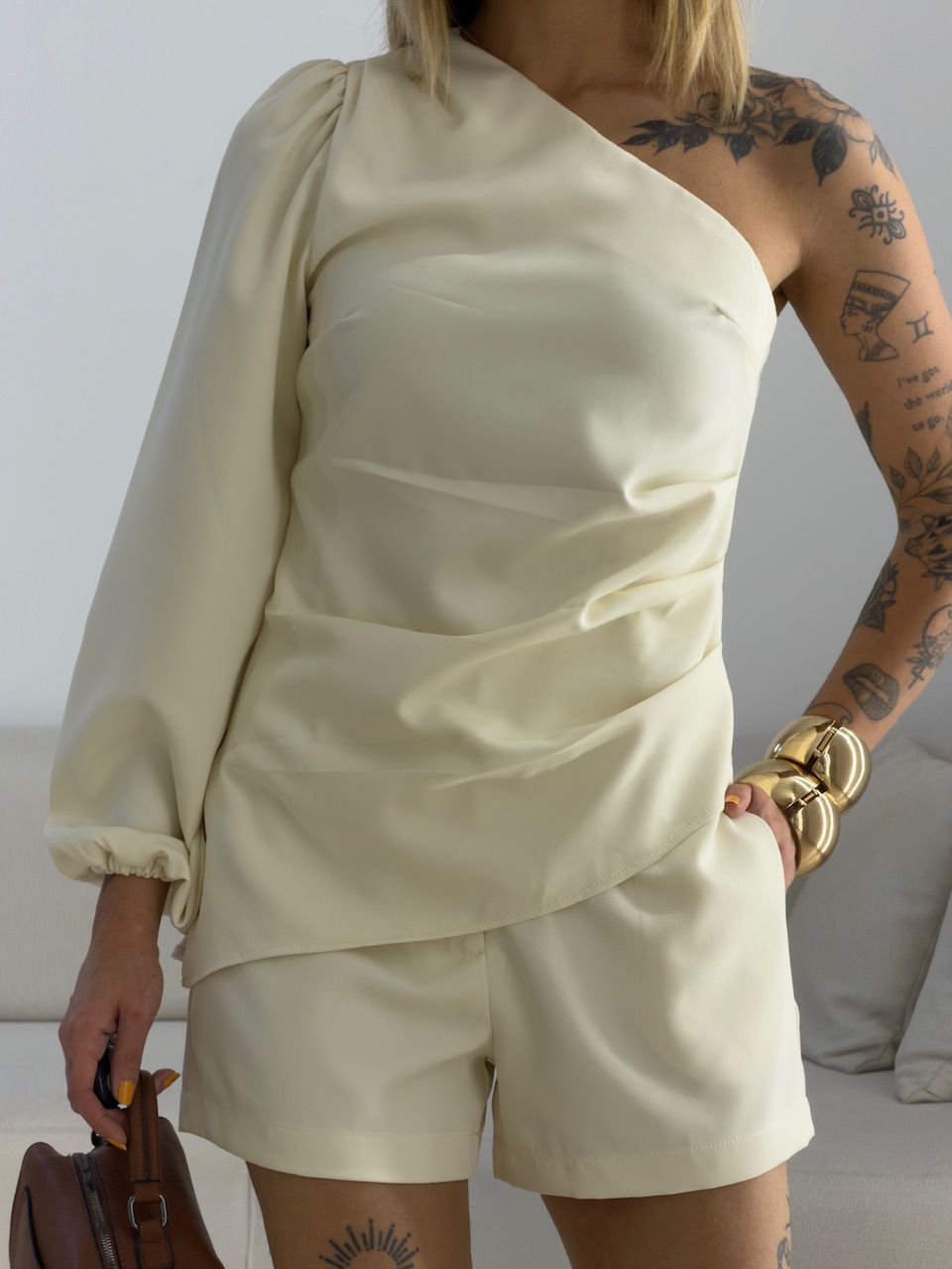 CONJUNTO DUDA NULA MANGA MARFIM