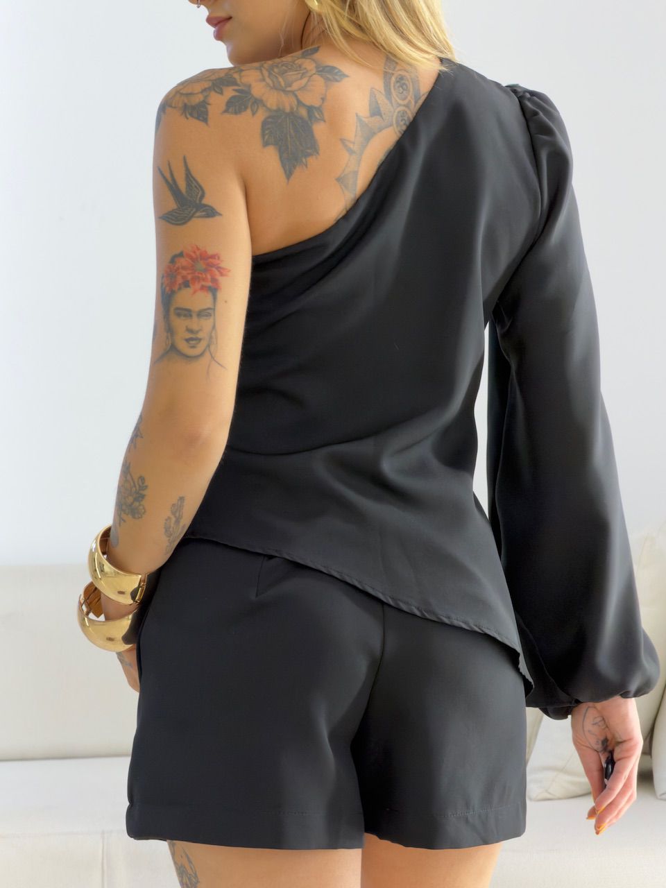 CONJUNTO DUDA NULA MANGA PRETO