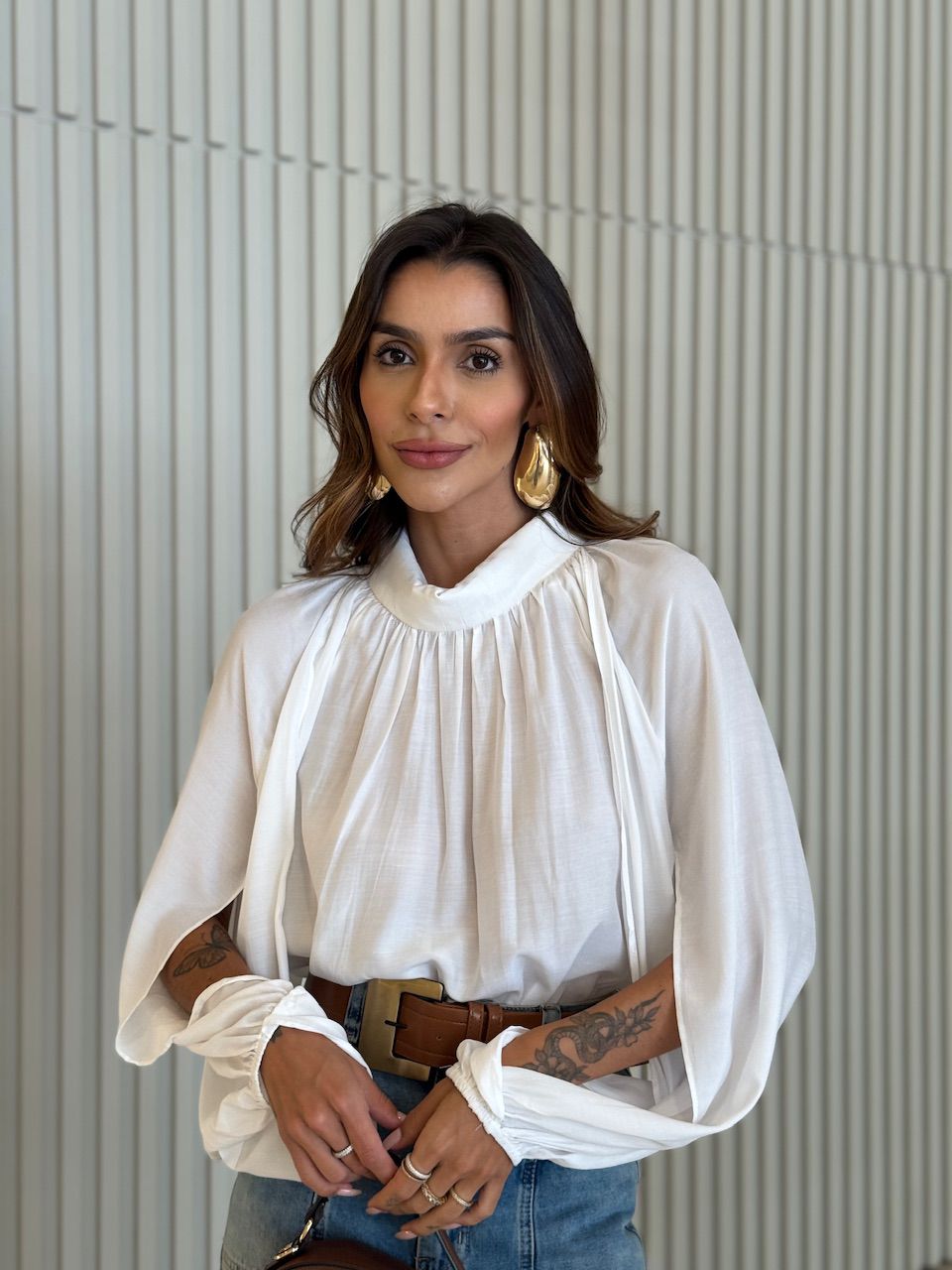 BLUSA PALOMA MANGA LONGA OFF