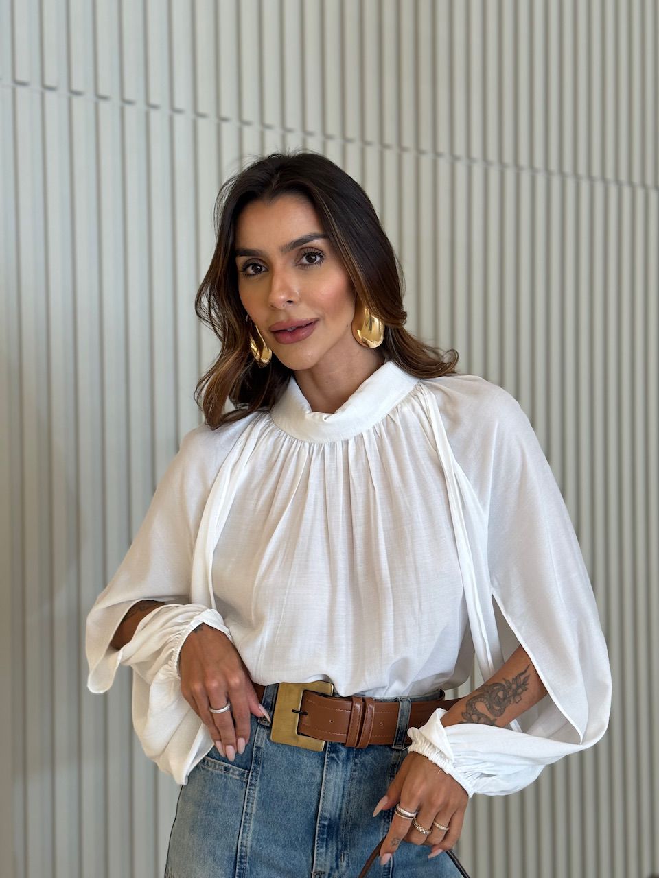 BLUSA PALOMA MANGA LONGA OFF