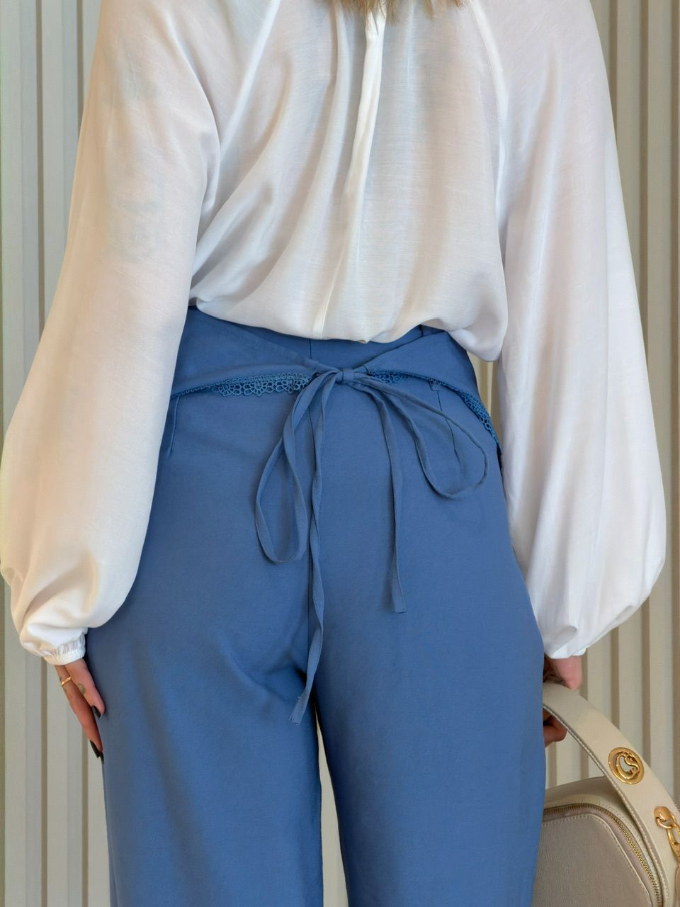 CALÇA NÁDIA LENÇO BLUE JEANS