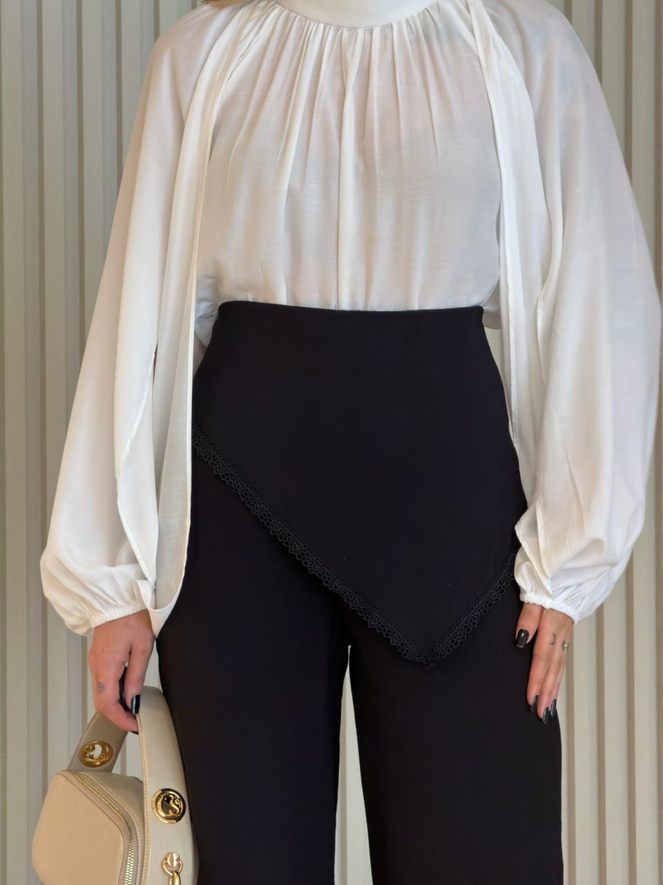 CALÇA NÁDIA LENÇO PRETA