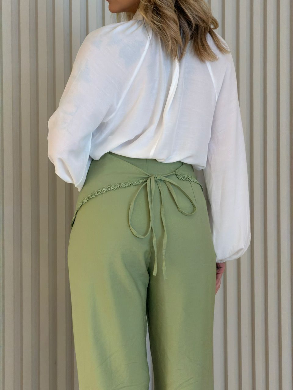 CALÇA NÁDIA LENÇO VERDE