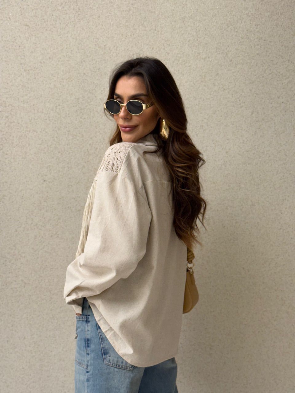 CAMISA PATRÍCIA FRANJAS CRU