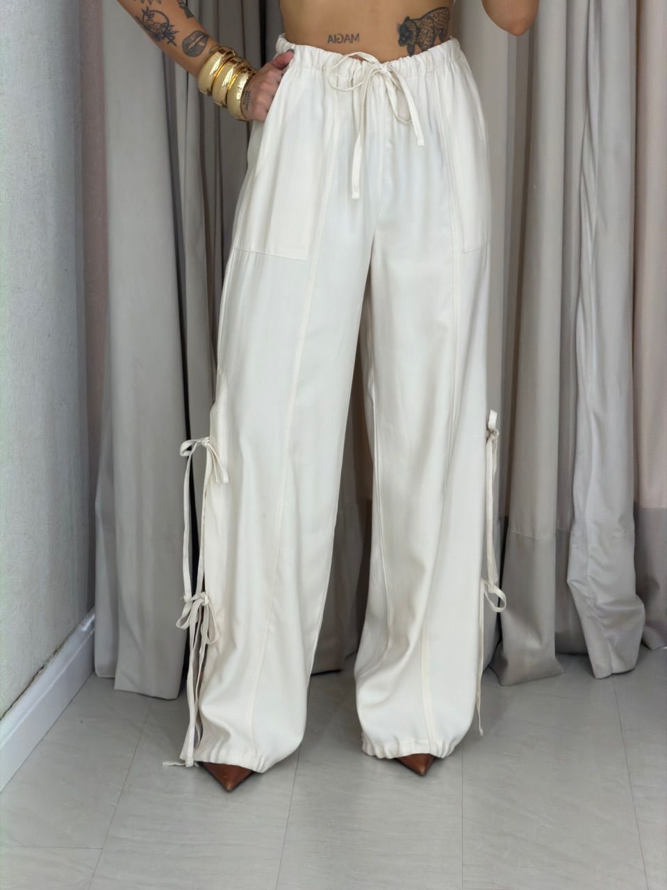 CONJUNTO SABRINA CROPPED MARFIM