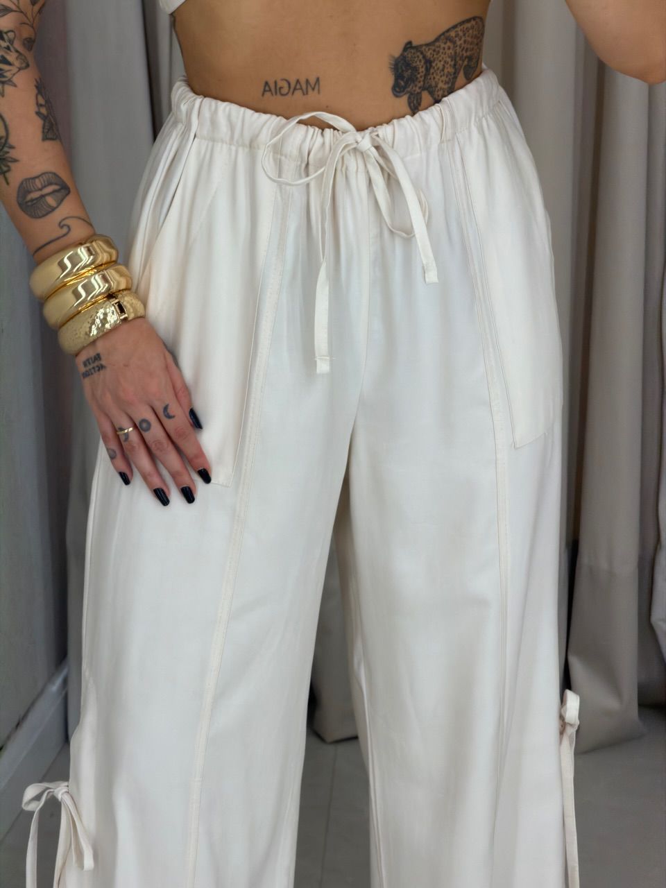 CONJUNTO SABRINA CROPPED MARFIM