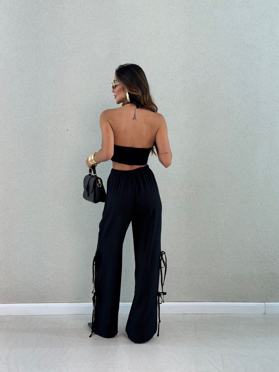 CONJUNTO SABRINA CROPPED PRETO