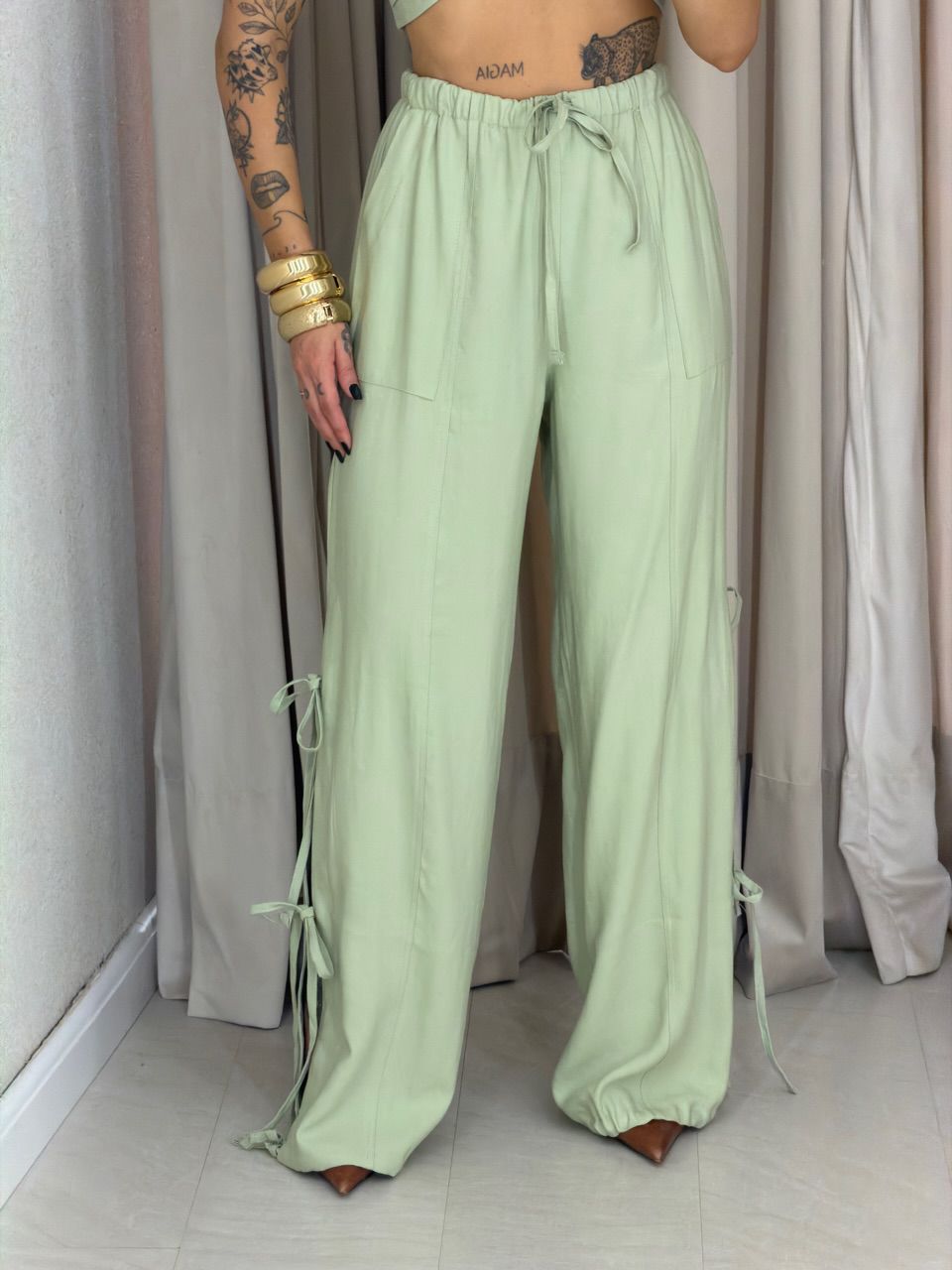 CONJUNTO SABRINA CROPPED VERDE