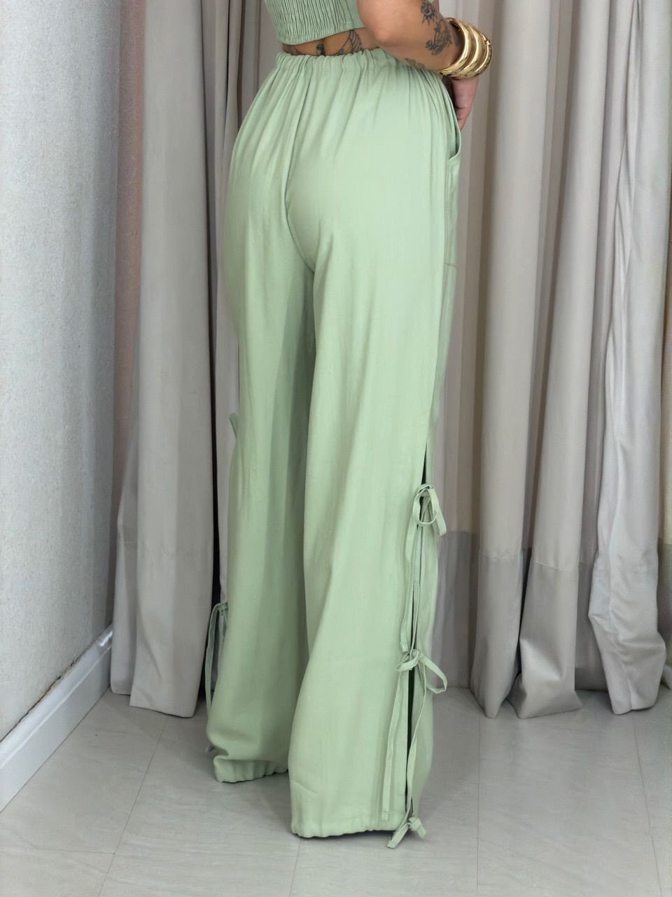 CONJUNTO SABRINA CROPPED VERDE