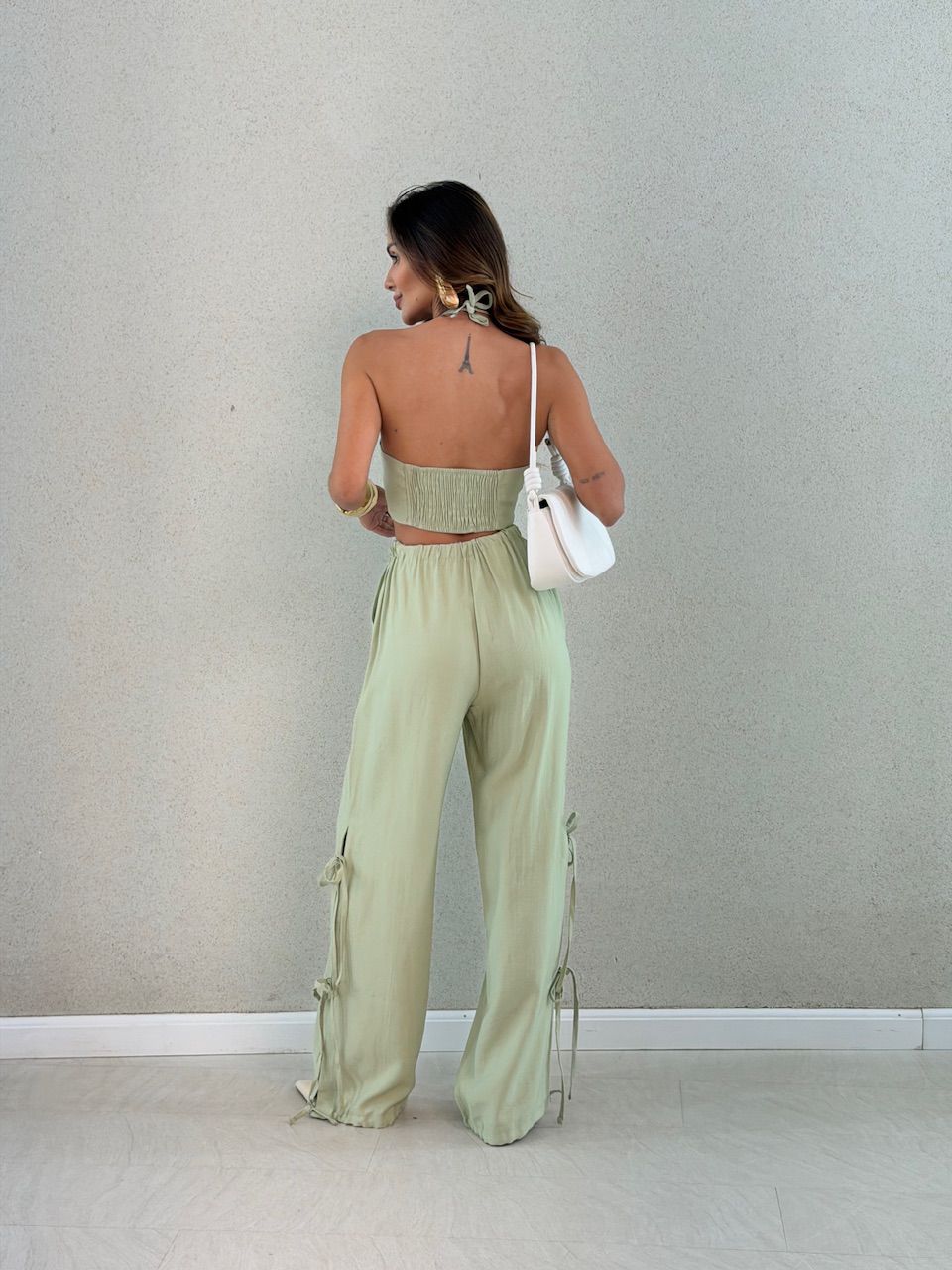 CONJUNTO SABRINA CROPPED VERDE