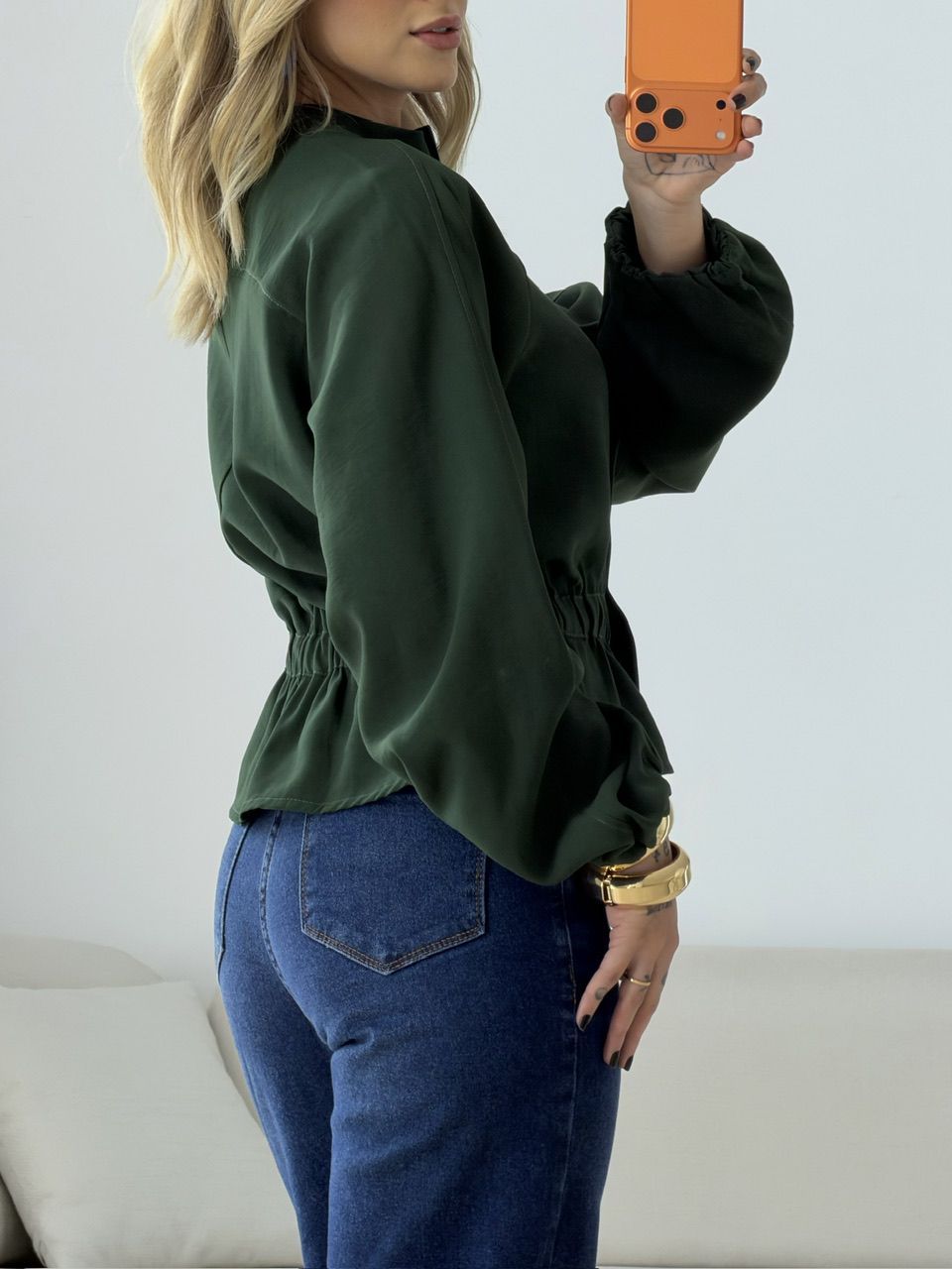 JAQUETA EMILY PUNHOS VERDE