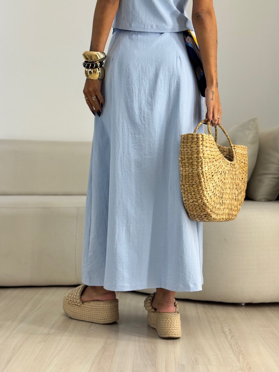 CONJUNTO FABIANA SAIA LONGA AZUL