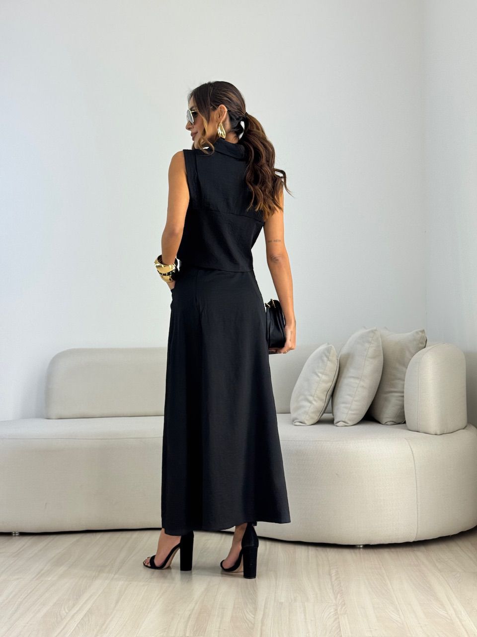 CONJUNTO FABIANA SAIA LONGA PRETO