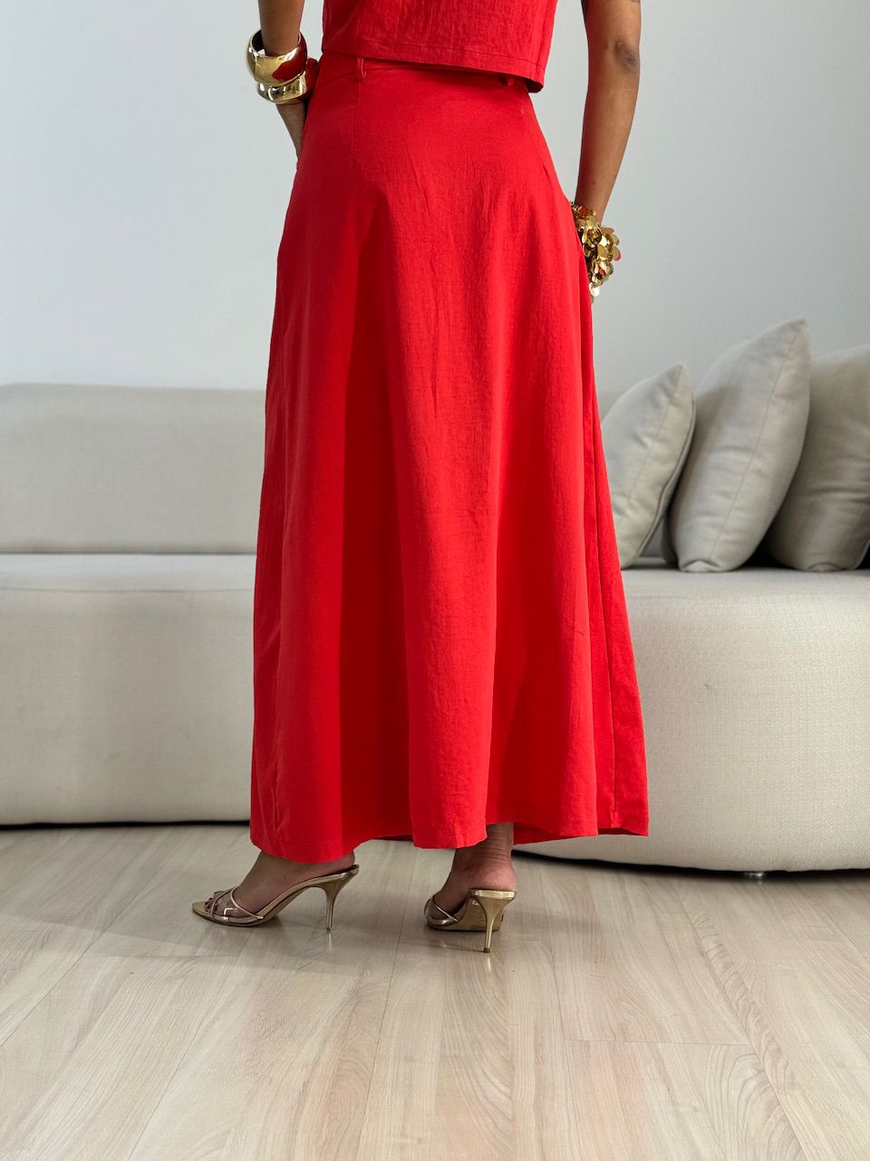 CONJUNTO FABIANA SAIA LONGA VERMELHO