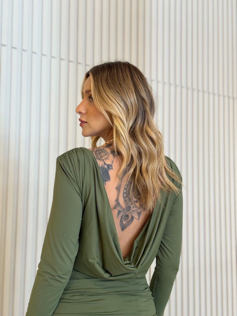 VESTIDO AURORA CF LONGO VERDE