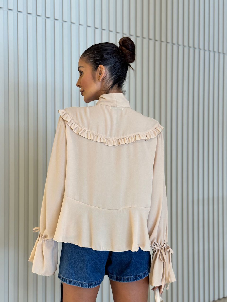 BATA CELINA AMARRAÇÃO AREIA