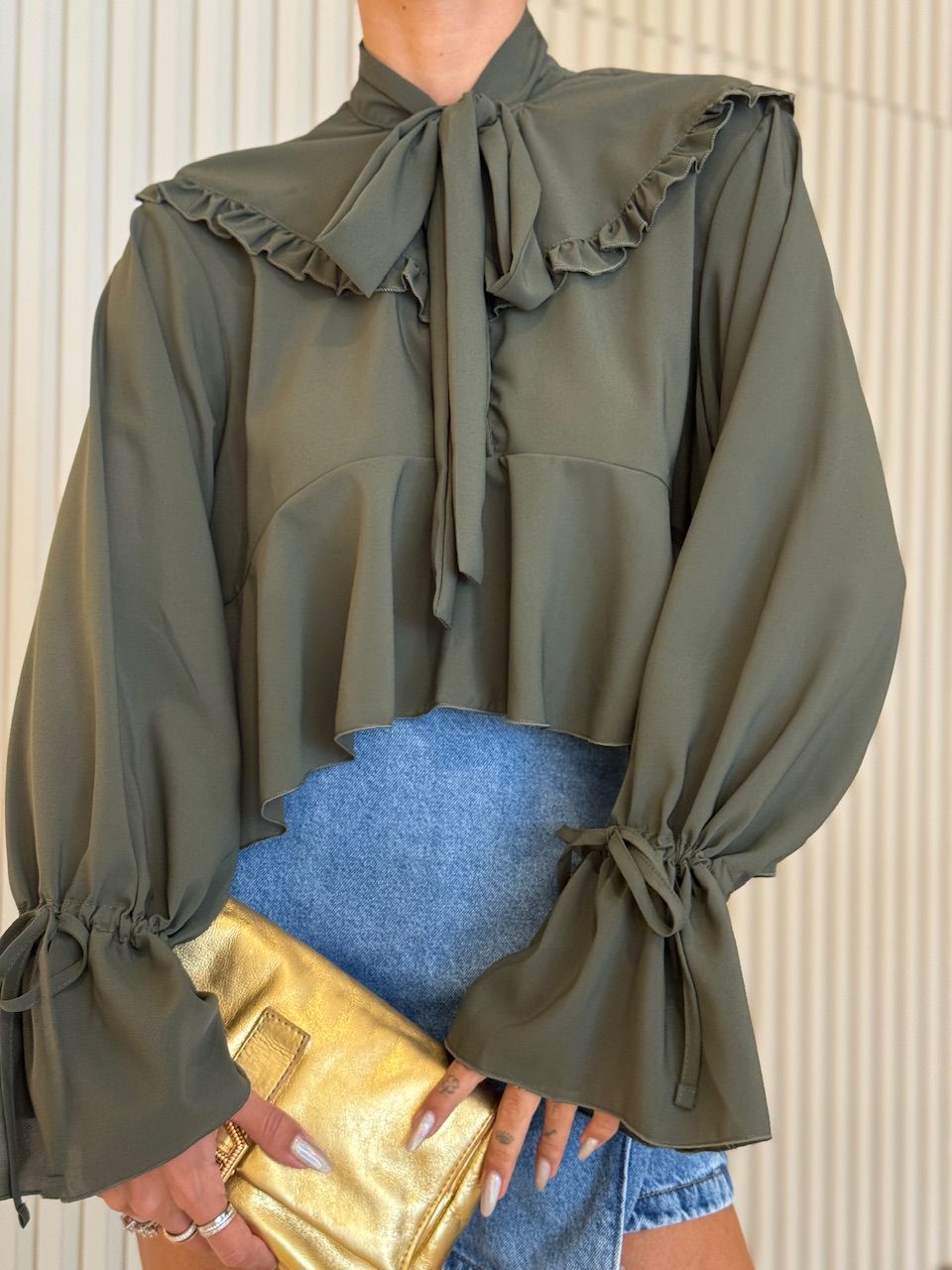 BATA CELINA AMARRAÇÃO VERDE