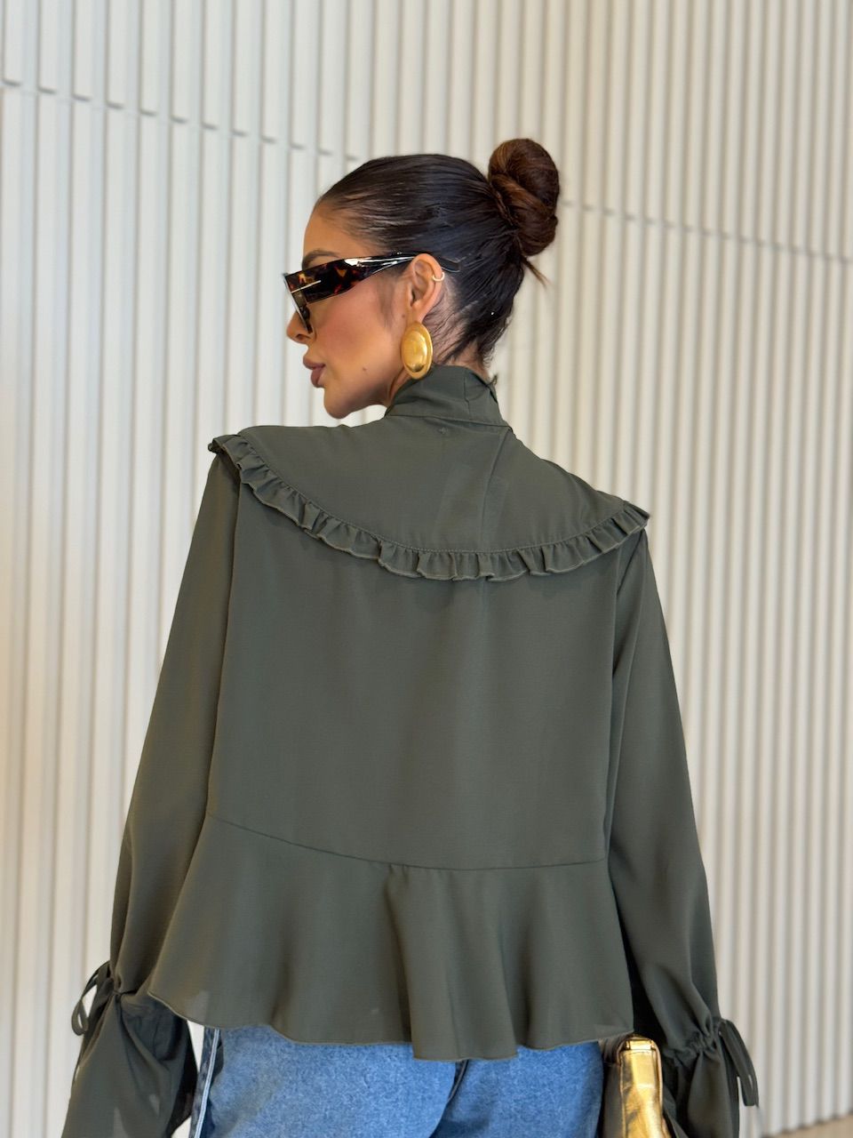 BATA CELINA AMARRAÇÃO VERDE