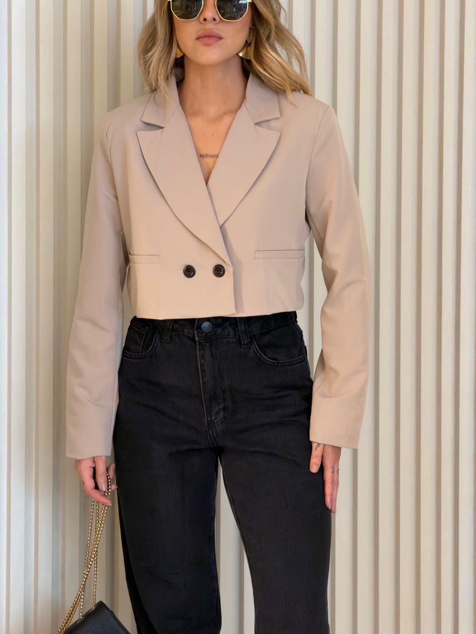 BLAZER ANGELINA CROPPED AREIA