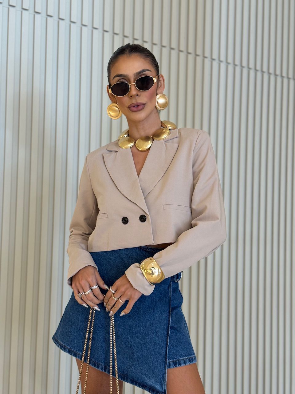 BLAZER ANGELINA CROPPED AREIA