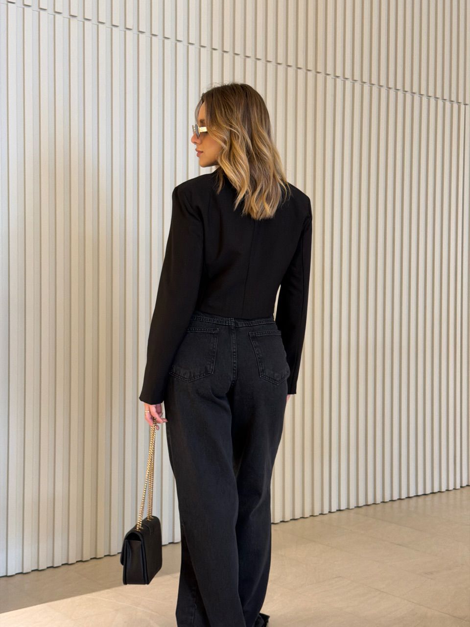 BLAZER ANGELINA CROPPED PRETA