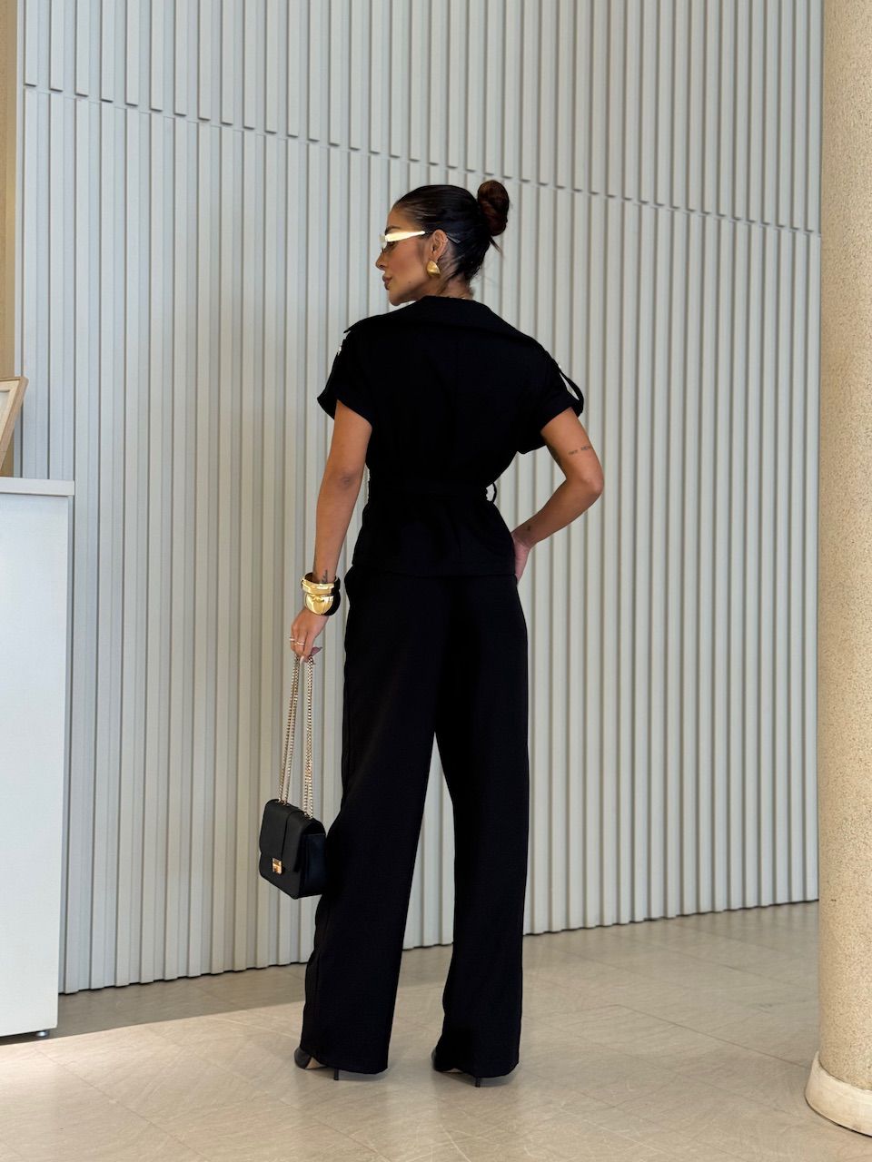 CONJUNTO DEISE BLUSA CALÇA PRETO