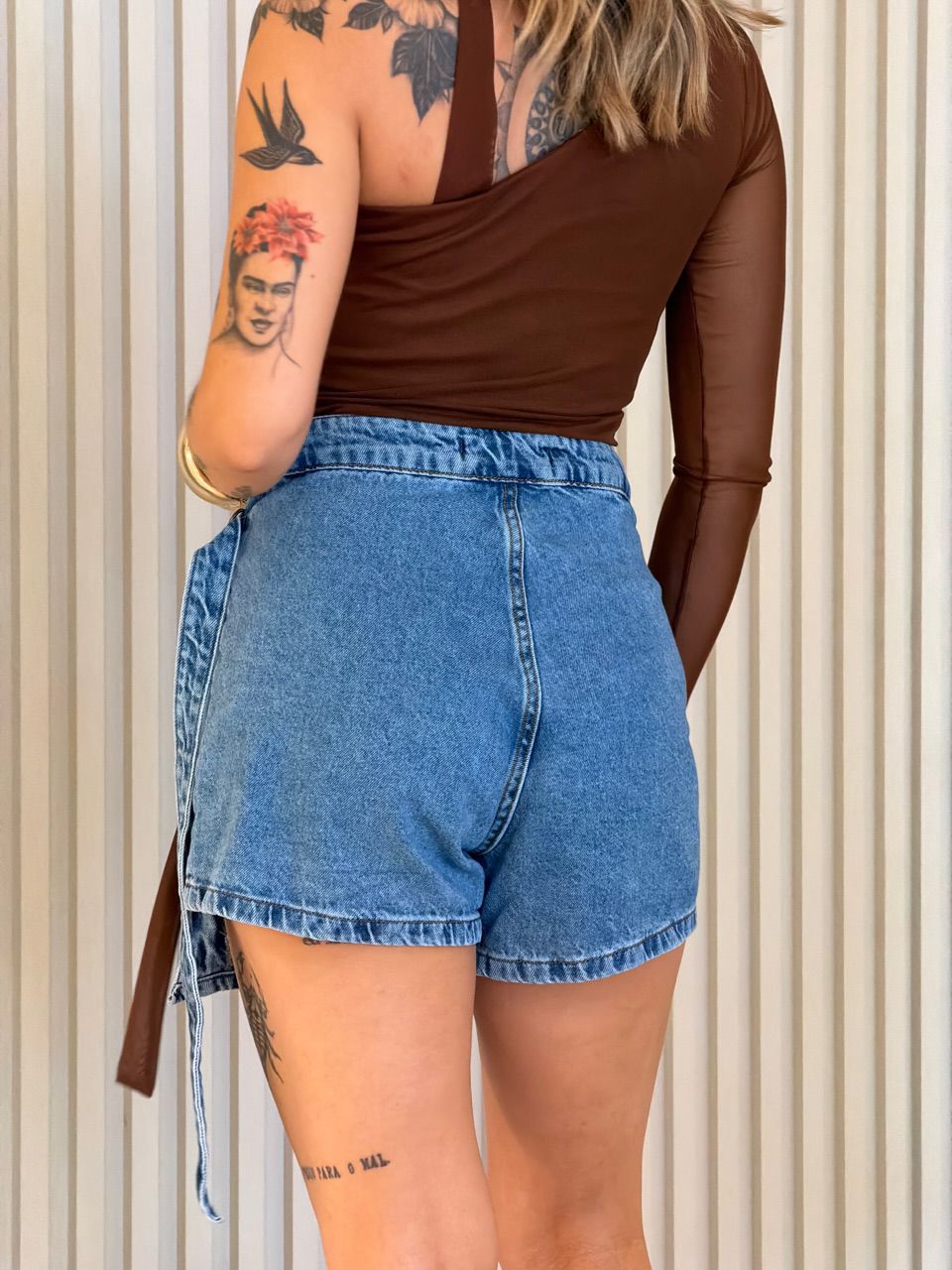 SHORT SAIA FRAN ENVELOPE JEANS CLARO