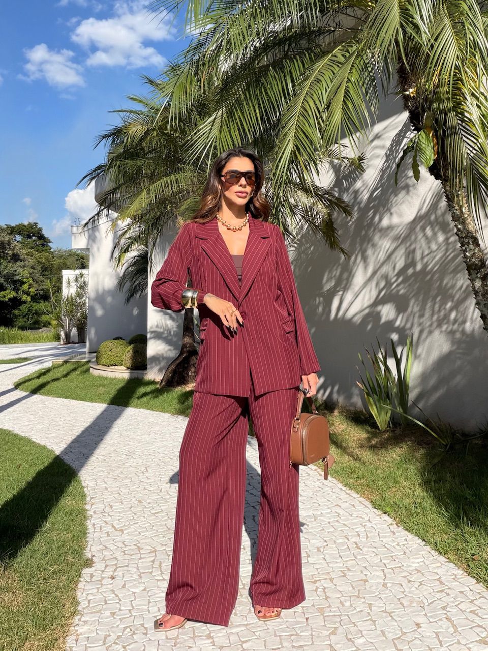 CONJUNTO NOEMI RISCA DE GIZ VINHO