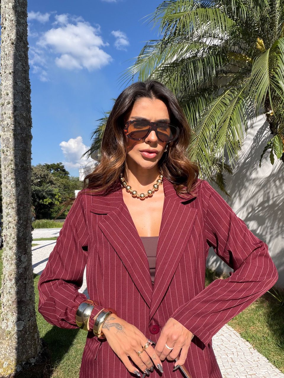 CONJUNTO NOEMI RISCA DE GIZ VINHO