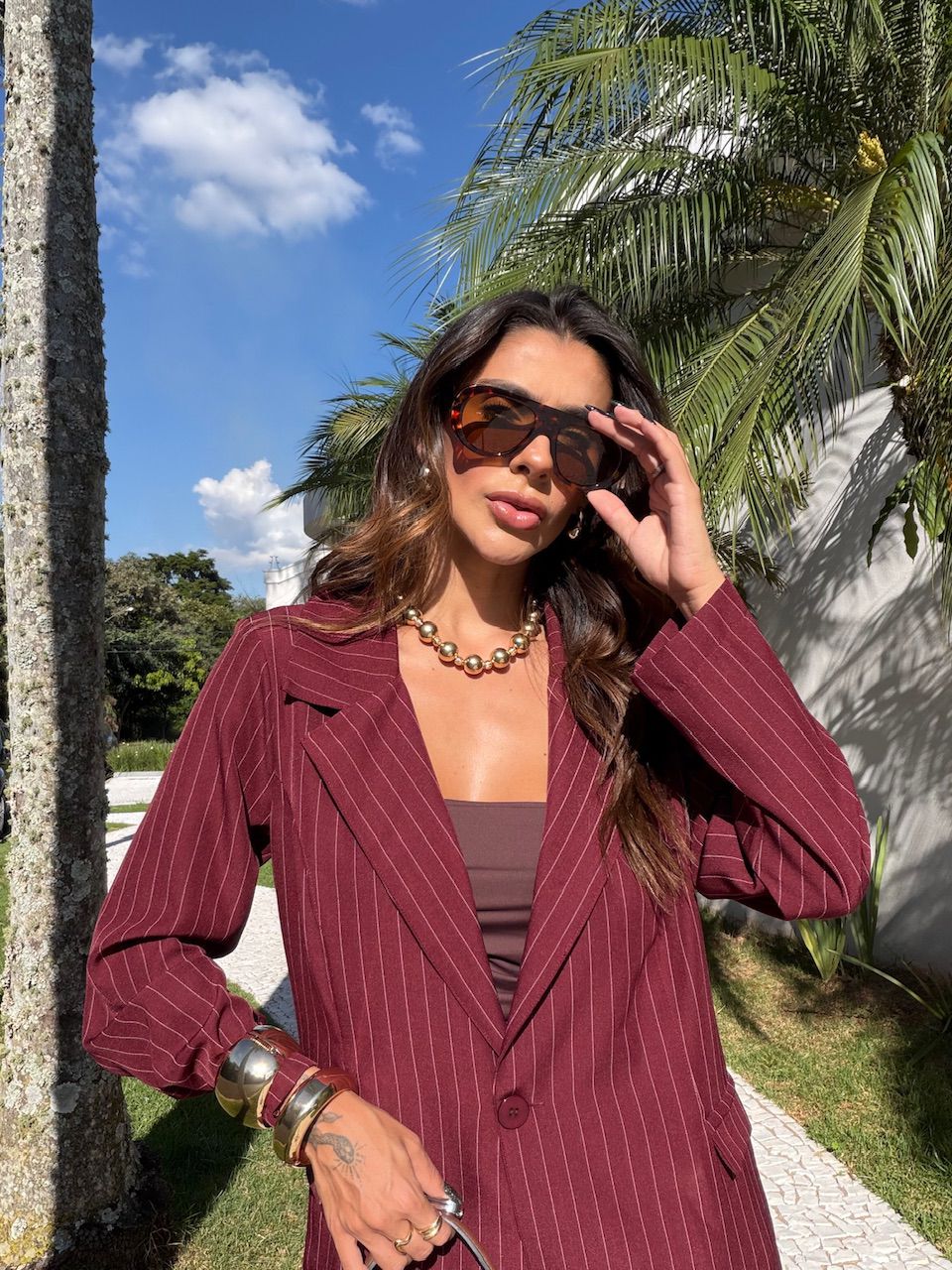 CONJUNTO NOEMI RISCA DE GIZ VINHO