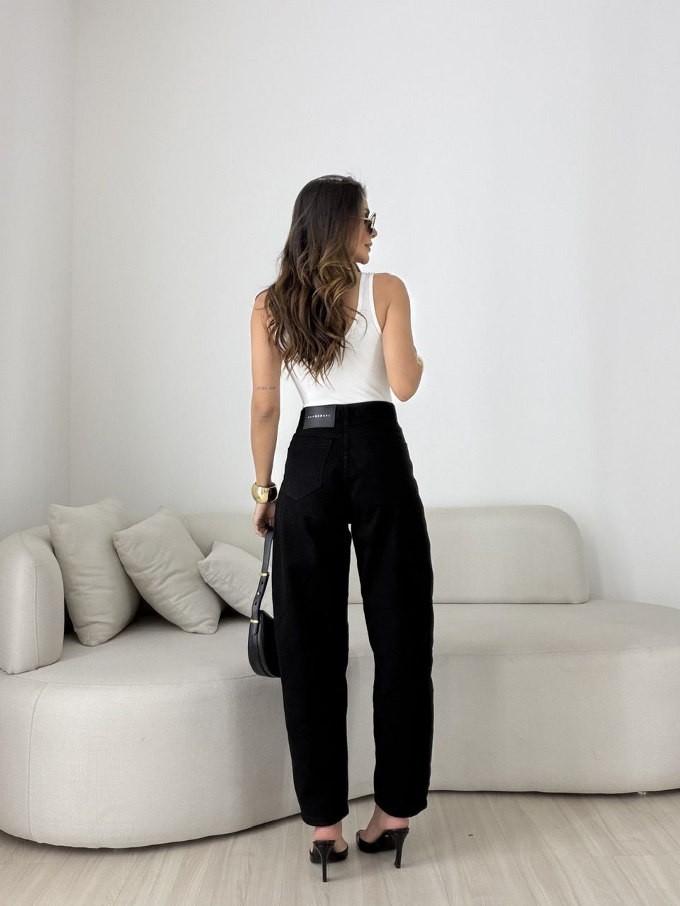 CALÇA DANIELA BALLOON PRETA