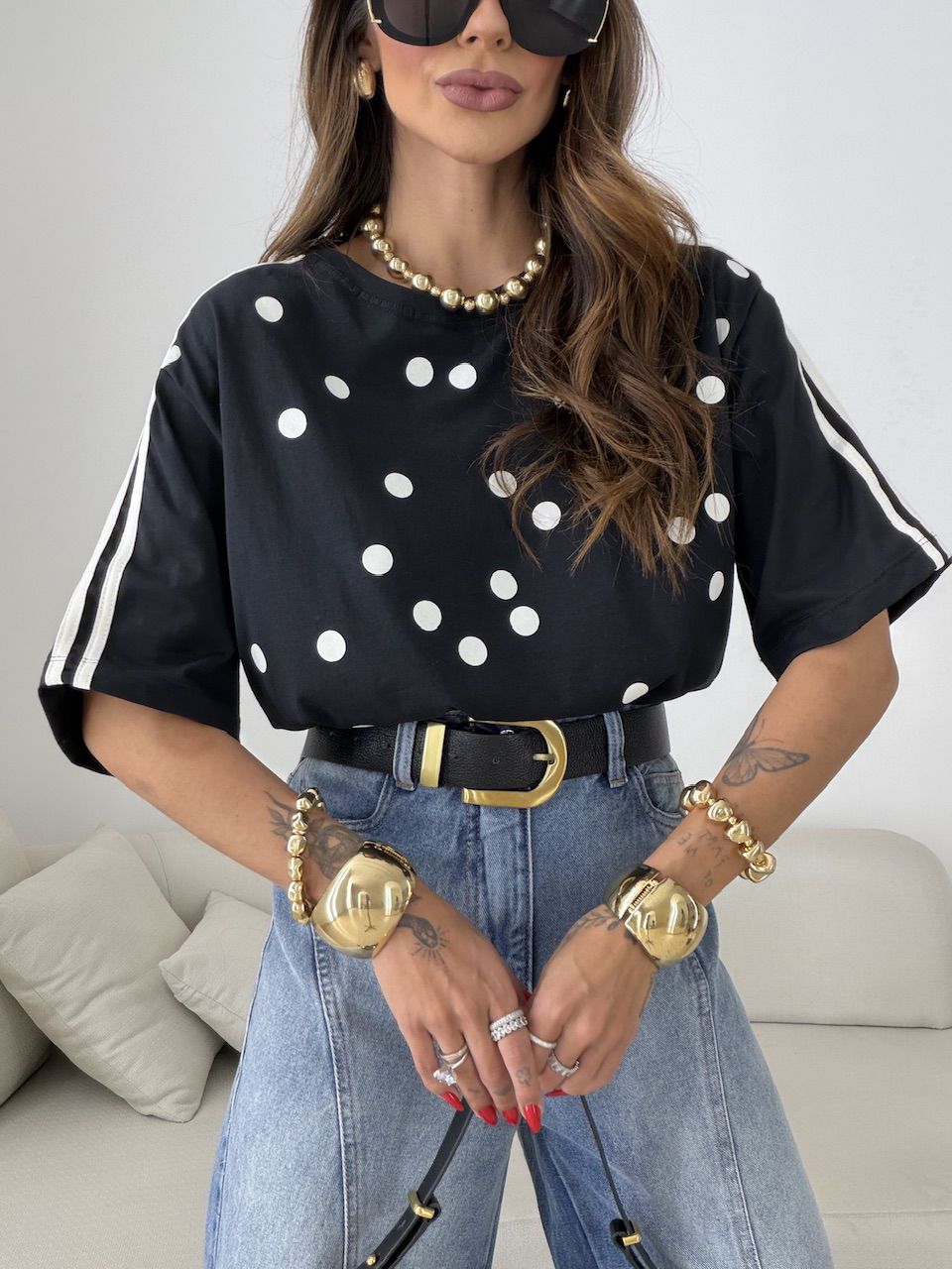 CAMISETÃO SUELEN POÁ PRETO