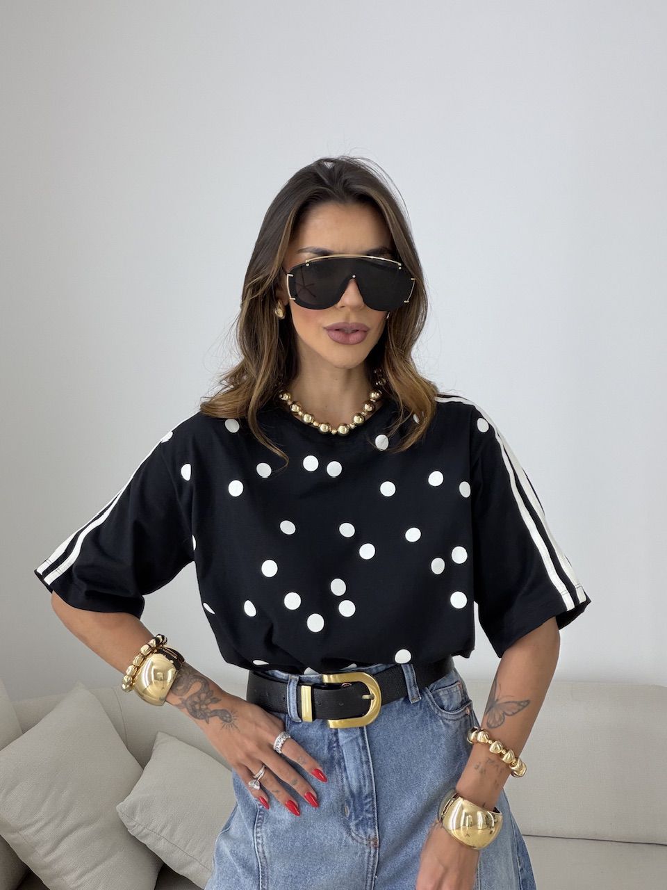 CAMISETÃO SUELEN POÁ PRETO