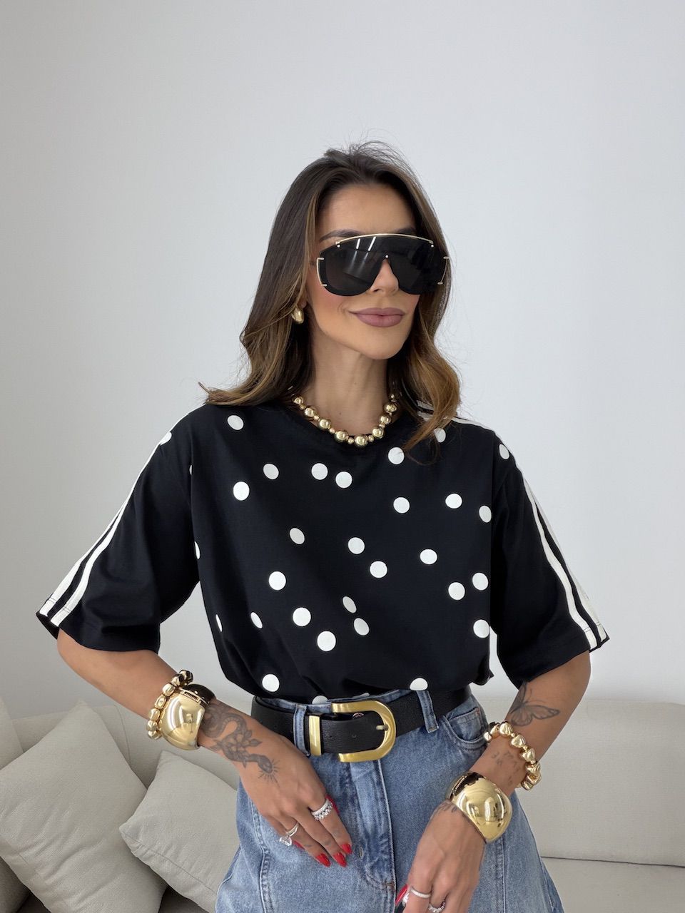 CAMISETÃO SUELEN POÁ PRETO