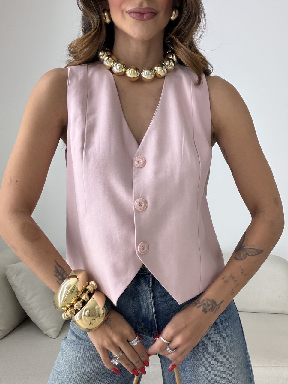 COLETE CLÉO ALFAIATARIA ROSA
