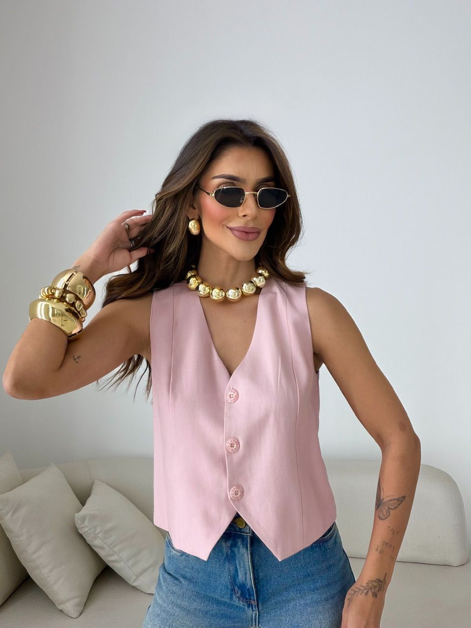 COLETE CLÉO ALFAIATARIA ROSA