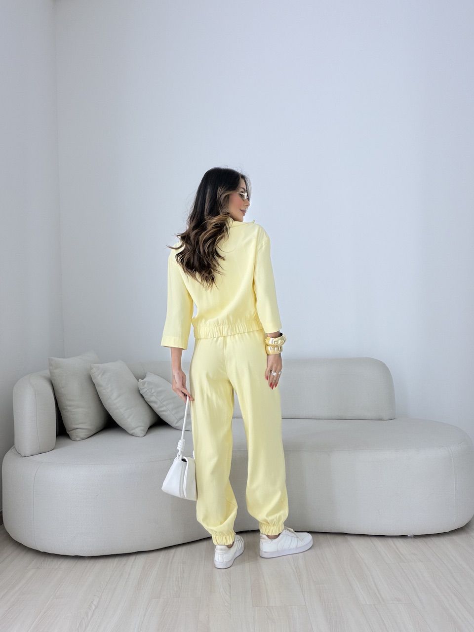 CONJUNTO LUNA CALÇA AMARELO