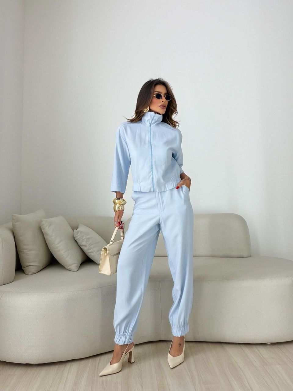 CONJUNTO LUNA CALÇA AZUL - 0079670109 - CAROLLA FERRARO