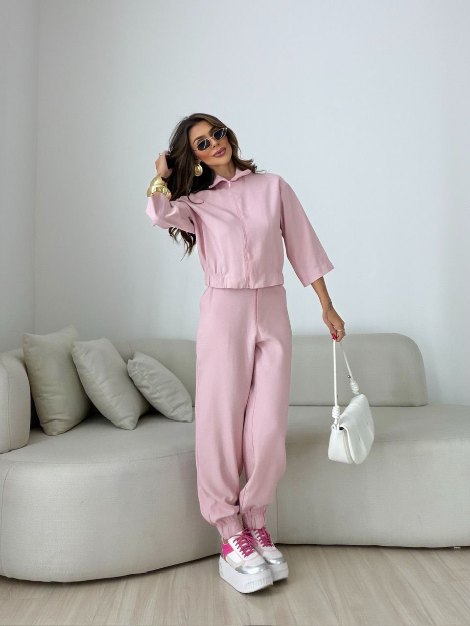 CONJUNTO LUNA CALÇA ROSA