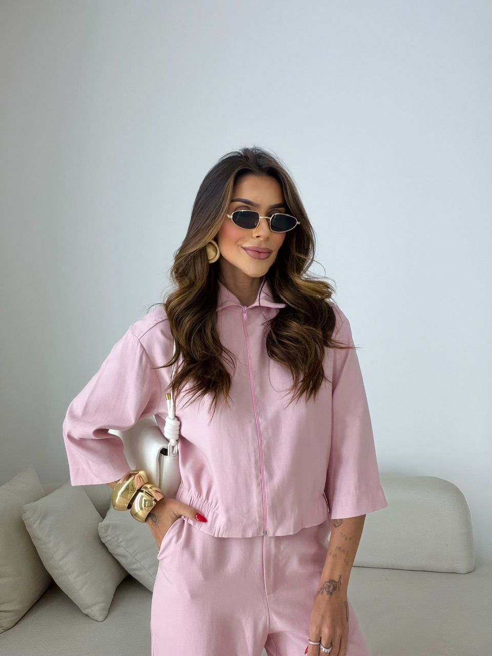 CONJUNTO LUNA CALÇA ROSA