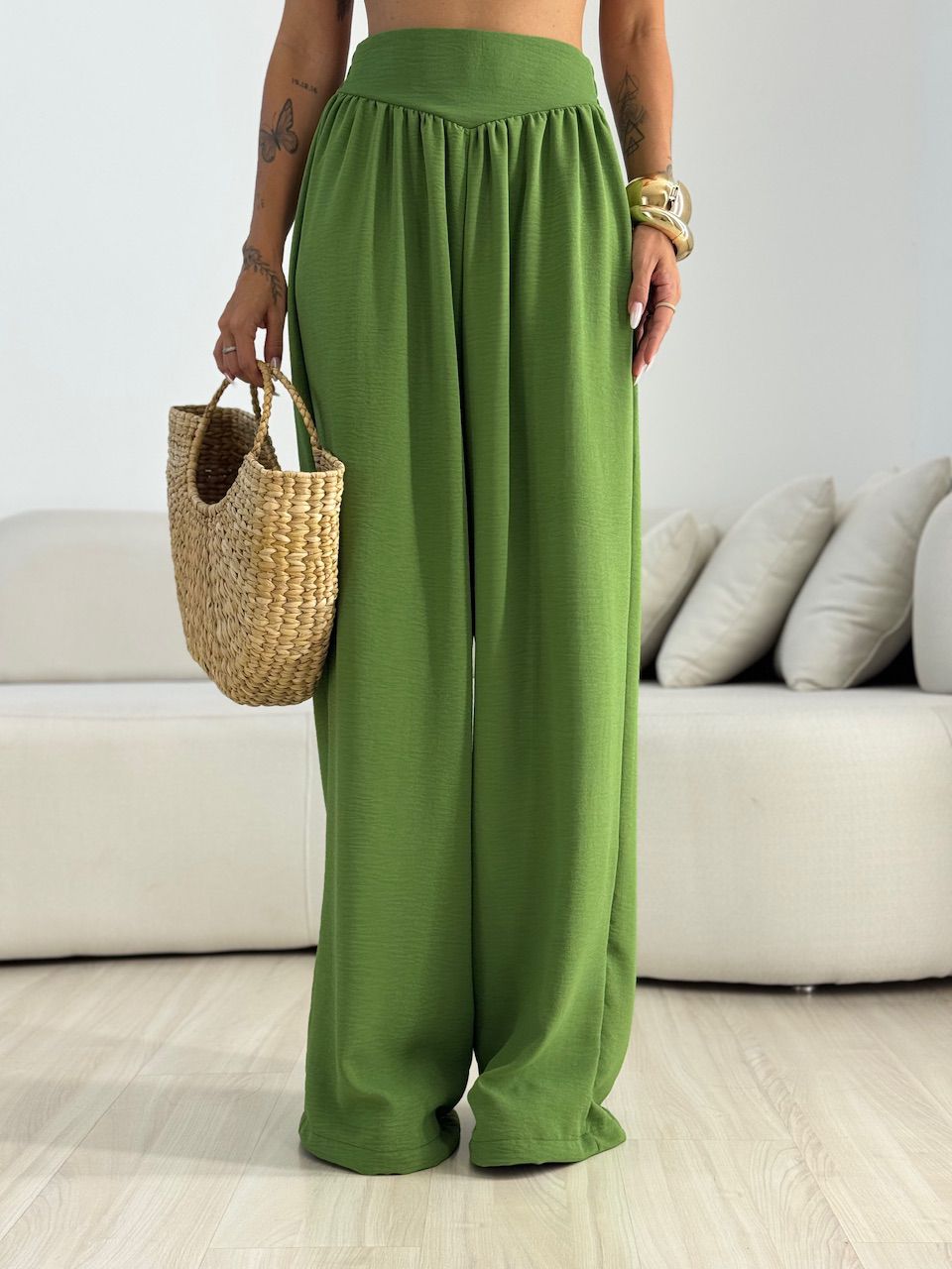 CALÇA CAMILA CF PANTALONA VERDE - 0070260014 - CAROLLA FERRARO